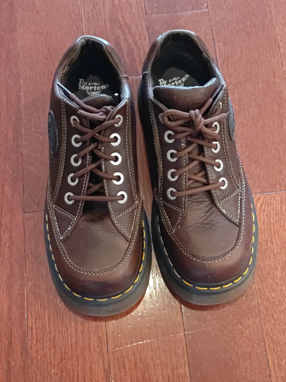 Dr. Martens Buzz 51 Chunky Platform Shoes Dark Brown Leather Women’s US 8 - Picture 8 of 9